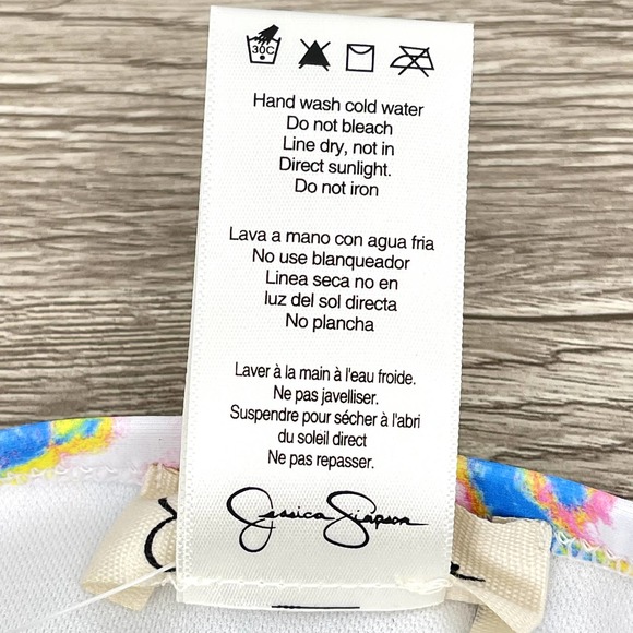 NWT - Jessica Simpson Tie Dye Stretch Lined Hipster Swimsuit Bottom - Sz Medium - Picture 10 of 13